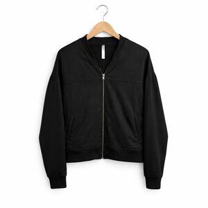 FABLETICS | Black Bomber Zip-Up Jacket – Women’s Large